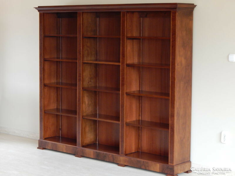 Biedermeier bookcase with three sections [f-34]