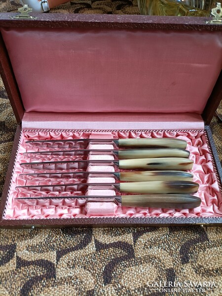 Stainless steel knives in their original box