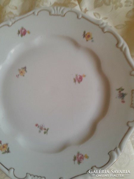 Zsolnay feathered floral flat plate