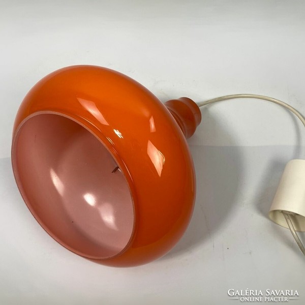 Space age narancssárga üveges funky mennyezeti lámpa