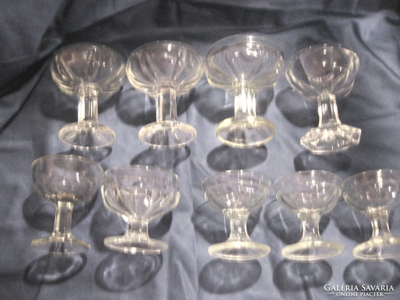 Antique, retro cocktail, sherbet glass and crystal glasses