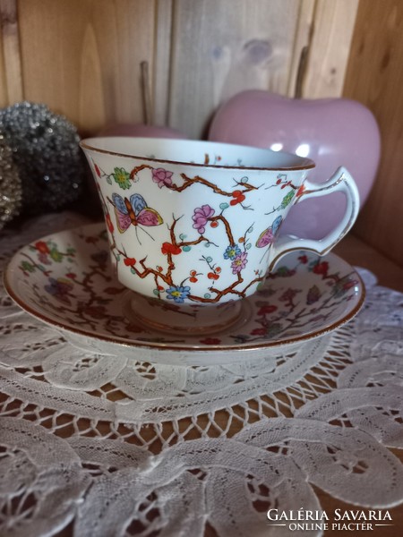 Angol Royal Stafford pillangós kávés csésze szett