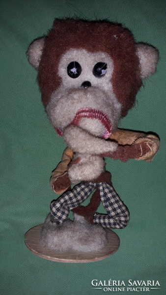 Old rare microplush wire frame Hakapesz lemur monkey figure 20 cm according to the pictures
