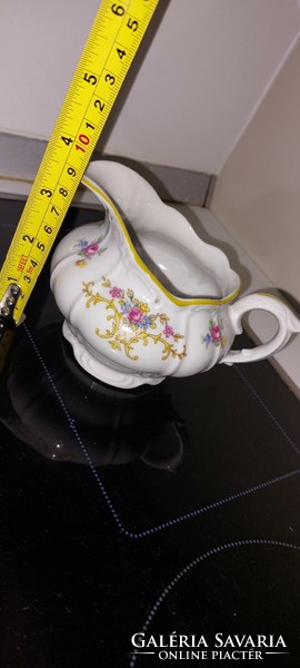 Antique porcelain rose milk spout