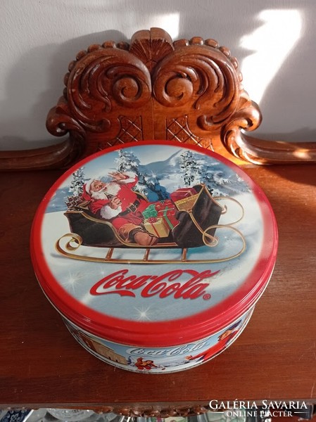 Christmas coca-cola tin box