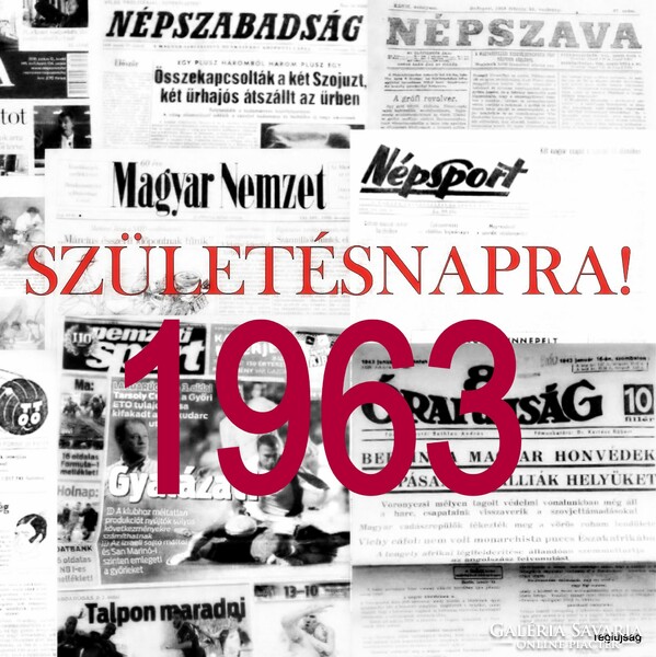 1963 January 26 / people's freedom / birthday :-) original, old newspaper no.: 25476