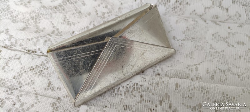 Silver plated business card holder