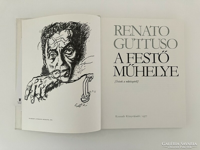 Renato Guttuso: A festő műhelye, művészeti könyv