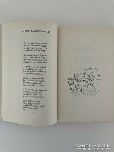 István Simon: in an eternal circle, a volume of fiction poems, with drawings by Miklós Peppers