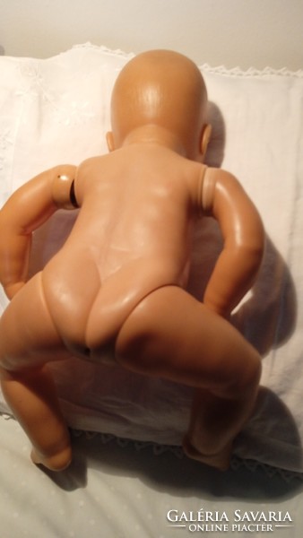 Famosa rubber peeing doll in found condition, needs to be repaired 44 cm