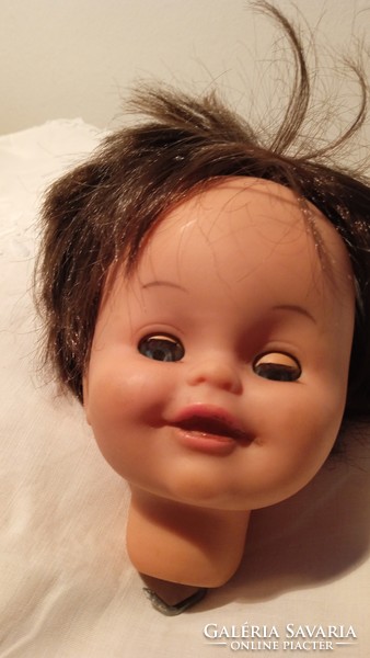 Old sebino Italian doll head with rubber moving eyes