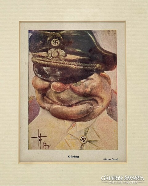 Wittman film (gatto nero): caricature of Hermann Göring (1943)
