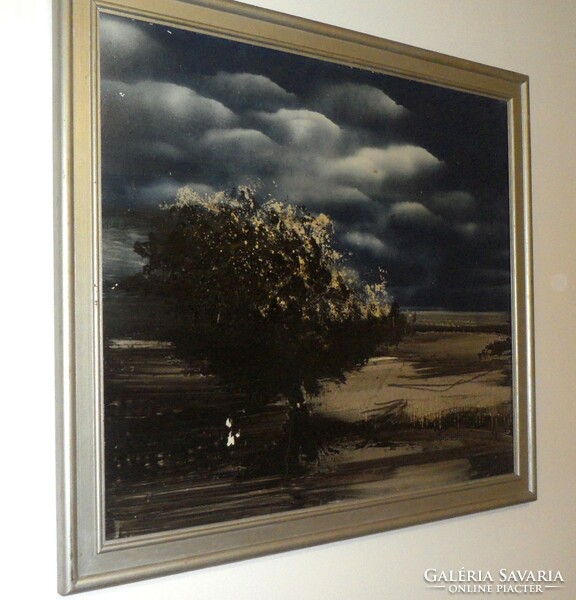 An imposing painting by János Kapcsa for sale