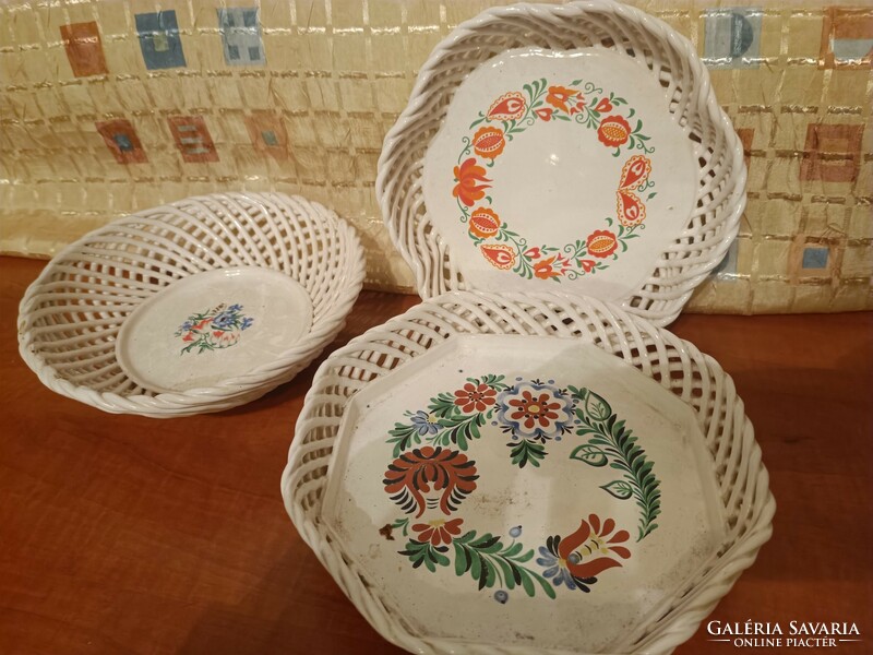 3 ceramic bowls with broken edges