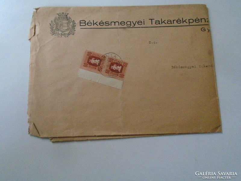 Za470.1 Mother institution of Békésmegyei Savings Bank Association Gyula 1947 - Békéscsaba