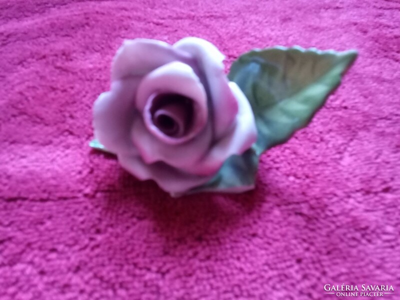 Herendi porcelán rózsa figura, nipp