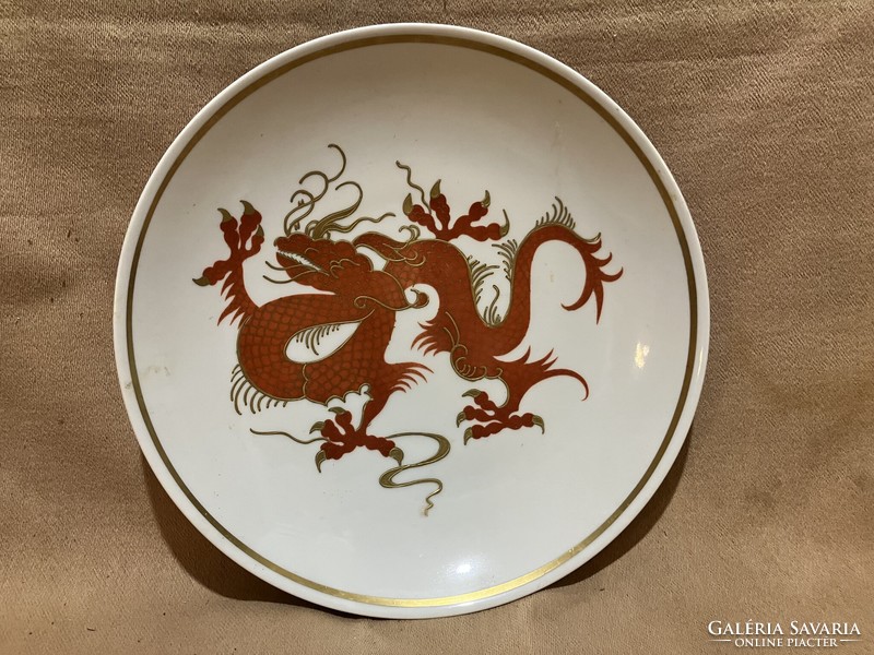 Sárkányos Wallendorf porcelán  dísztányér fali tányér 2311 17