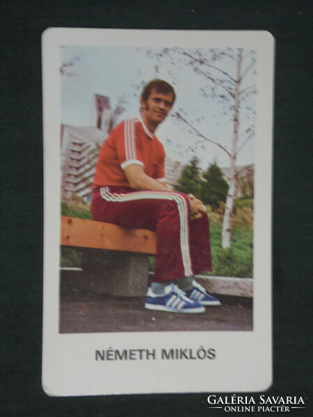 Card calendar, for trained youth, sport, Miklós Németh javelin thrower, 1979, (2)