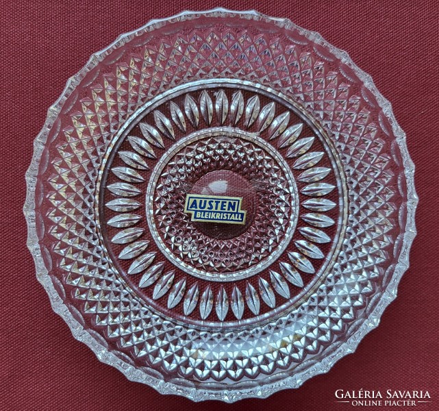 Austen német ólomkristály kristály üveg tálka tál tányér szett kompót savanyúság sütemény