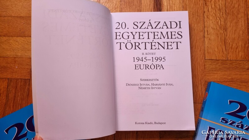 20. századi egyetemes történet 1890-1995. teljes sorozat, I., II. és III. kötet (Diószegi, Harsányi)