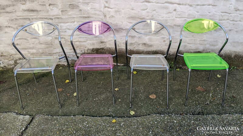 Plexiglas chairs (4 pcs.)