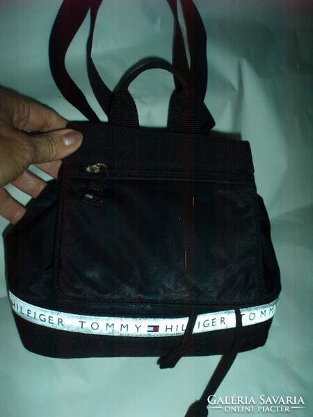 Vintage tommyhilfiger canvas small backpack