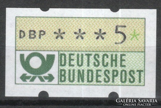 Autómata bélyegek 0027 (Német) Mi autómata 1 postatiszta, sorszámozott   5 Pfg.   2,30 Euró