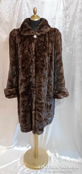 Luxury category 48/50/52 women's mink fur coat - extra lined