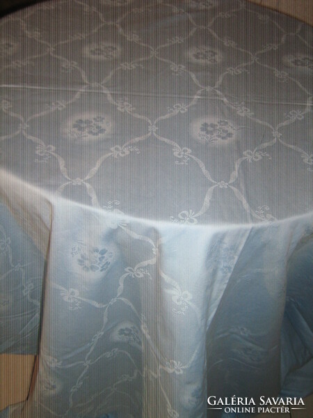 Beautiful blue floral damask bedding set ﻿3 parts
