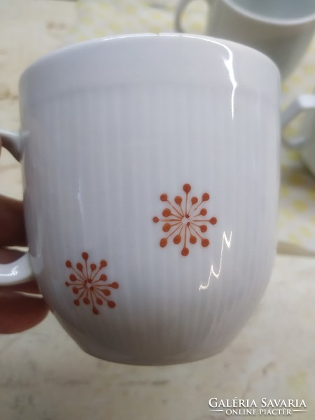 Retro, porcelain star pattern mug 4 pieces for sale!
