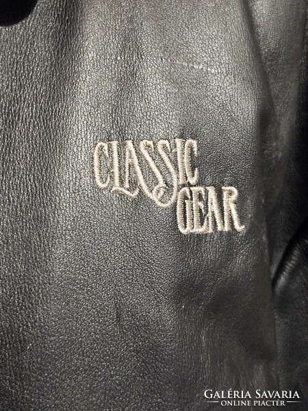 Hein gericke classic gear with embroidery, motorcycle leather jacket size xl