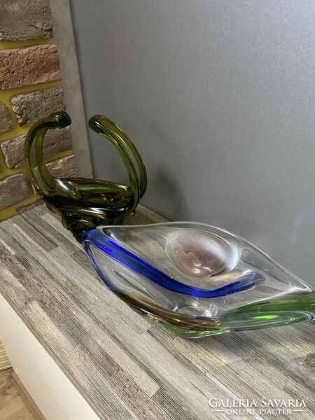 2 retro glass bowls