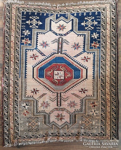 Antique Caucasian carpet. 153 X 119 cm. Rare!