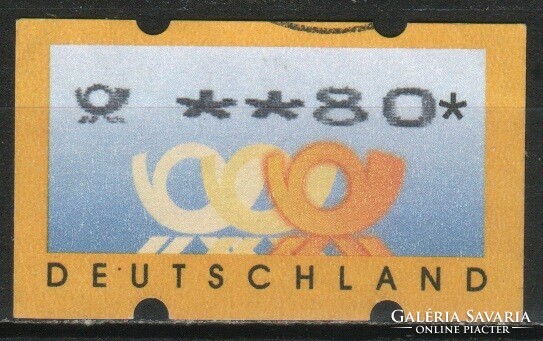 Autómata bélyegek 0060 (Német) Mi autómata 3  1   80 Pfg.  1,50 Euró