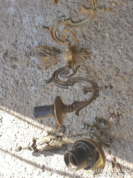 2 antique wall lamps