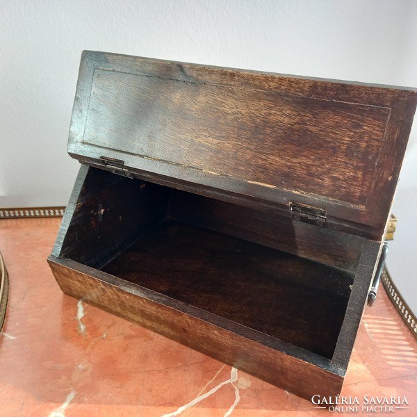 Wooden shoe storage box