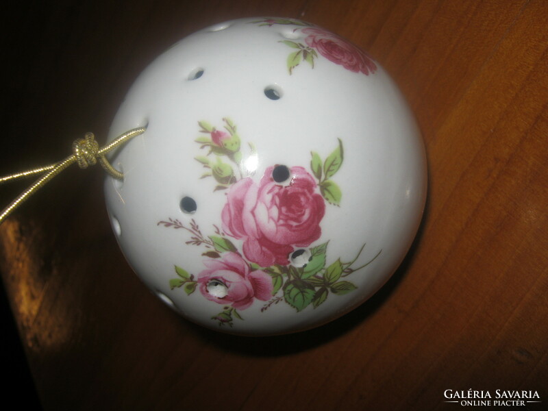 Pink pot pourri holding fragrance ball porcelain