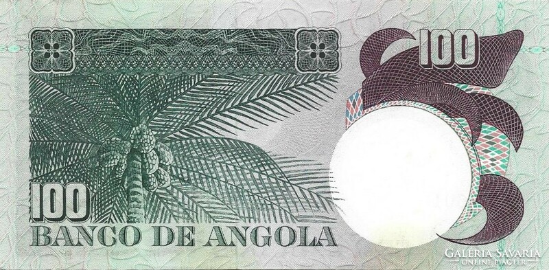 100 escudo escudos 1973 Angola gyönyörű