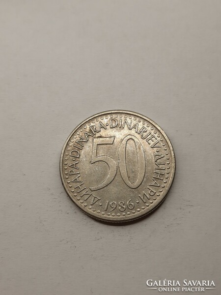 Jugoszlávia 50 dinár 1986