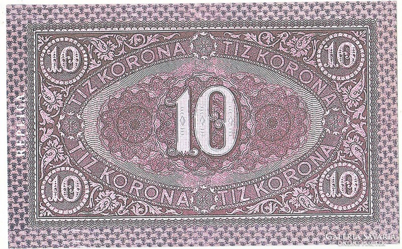 Magyarország 10 korona 1919 REPLIKA