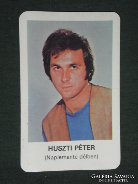 Kártyanaptár, MOKÉP mozi, Huszti Péter, színész, 1981 ,   (2)