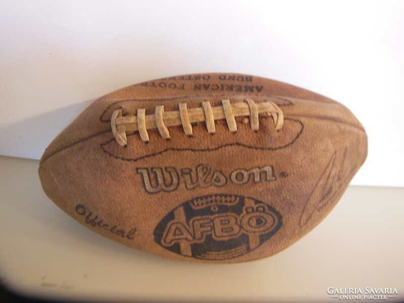 Ball - rugby - wilson - usa - old - ordered to Austria - 28 x 17 cm - perfect