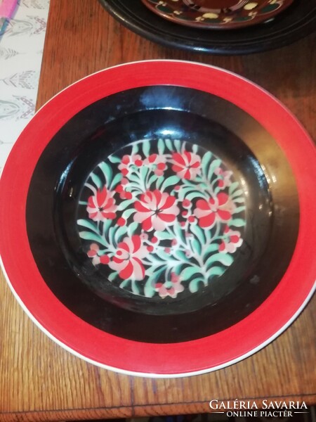 Hollóházi porcelán fali tányér 56.