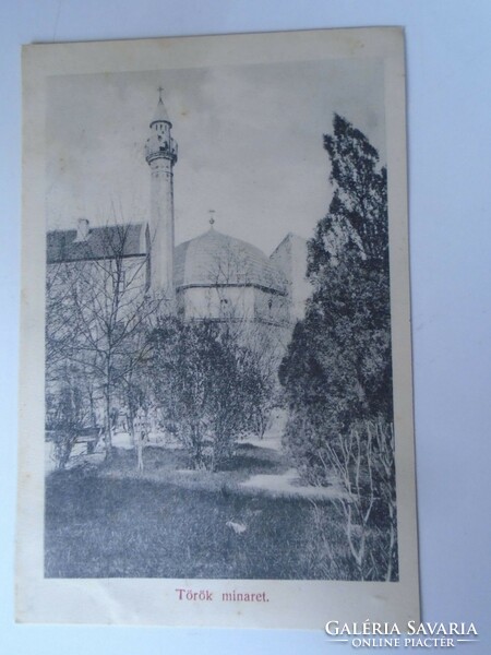 D199345 Pécs Turkish minaret 1910k postcard size print