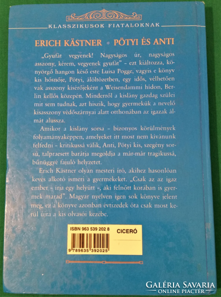 Erich Kästner: Pötyi és Anti > Gyermek- és ifjúsági irodalom > Humor
