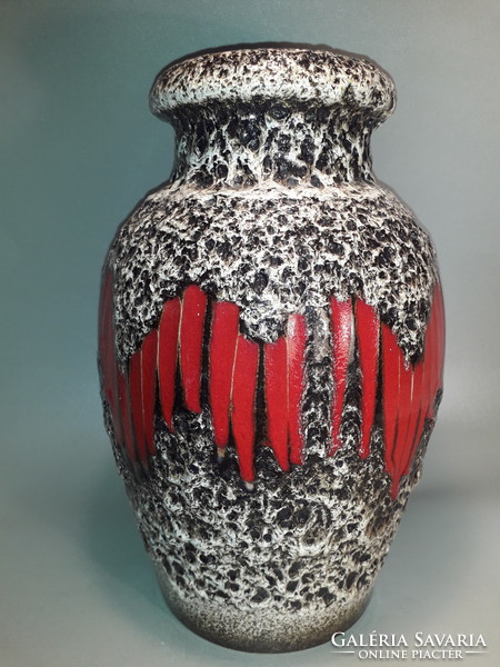 Lora dizájn zigzag Scheurich fat lava kerámia váza