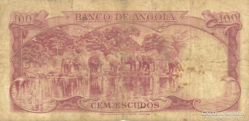 100 escudo escudos 1962 Angola 2.