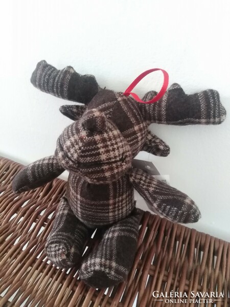Textile reindeer, mascot, figural element - rural character