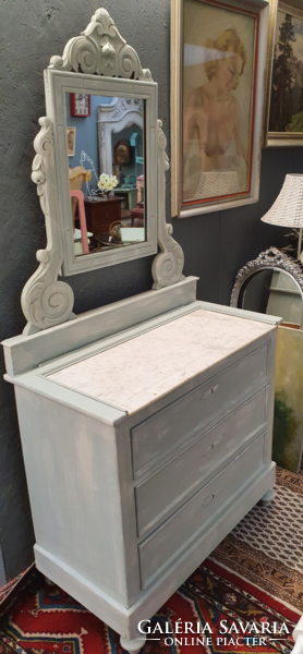3 Chest of drawers antique shabby chic vintage provence baroque mirrored dresser