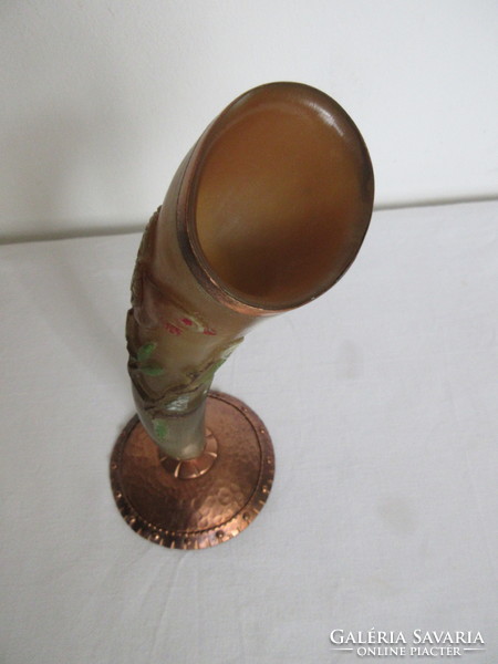 Copper base, horn table decoration, holder. Negotiable!